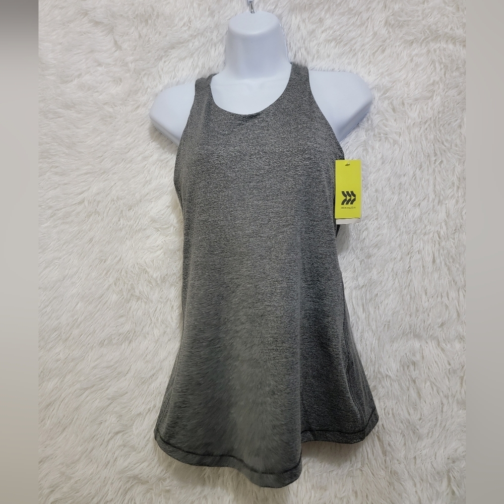 All in Motion Train Shelf Bra Charcoal Women's Tank Top Size M